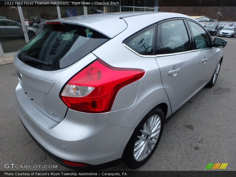 Ingot Silver / Charcoal Black 2013 Ford Focus Titanium Hatchback
