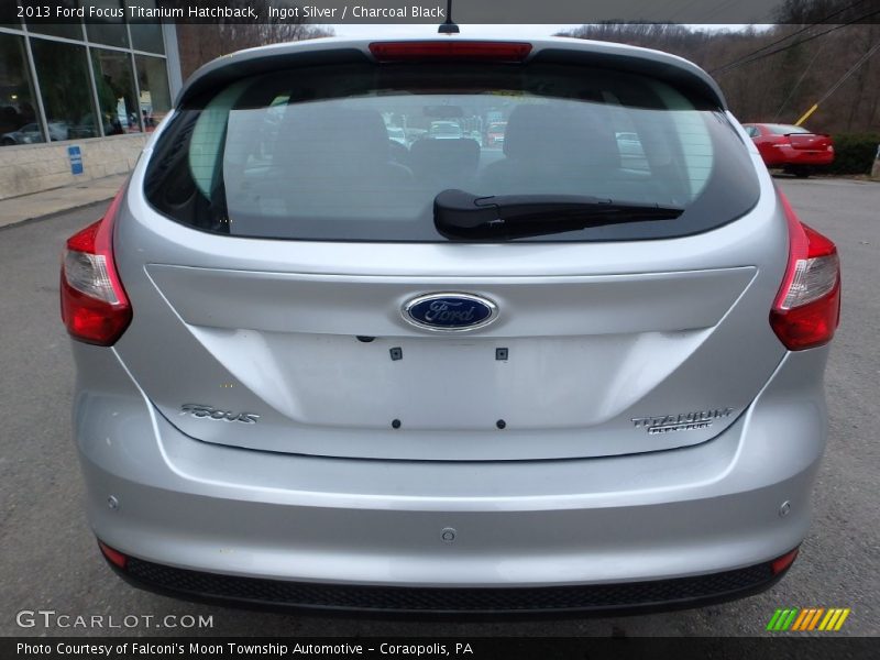 Ingot Silver / Charcoal Black 2013 Ford Focus Titanium Hatchback