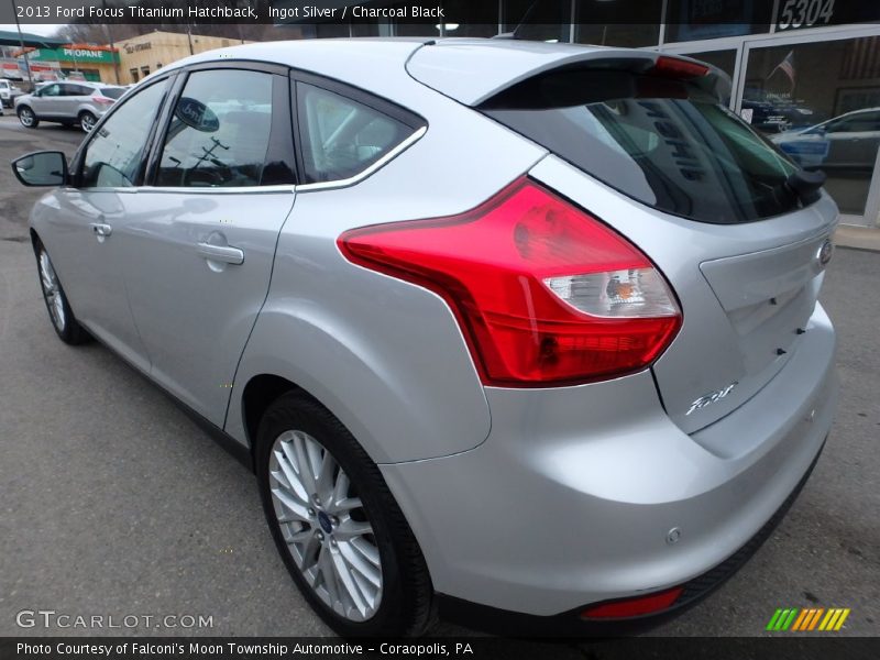 Ingot Silver / Charcoal Black 2013 Ford Focus Titanium Hatchback