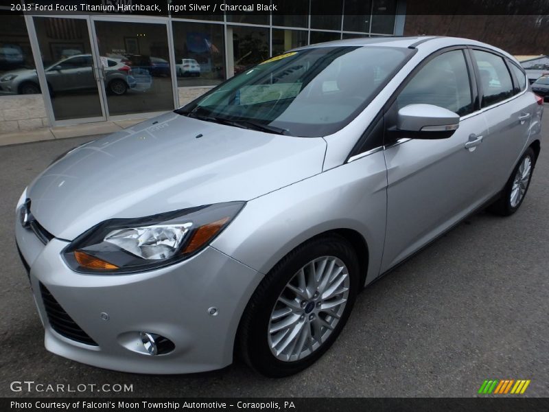 Ingot Silver / Charcoal Black 2013 Ford Focus Titanium Hatchback