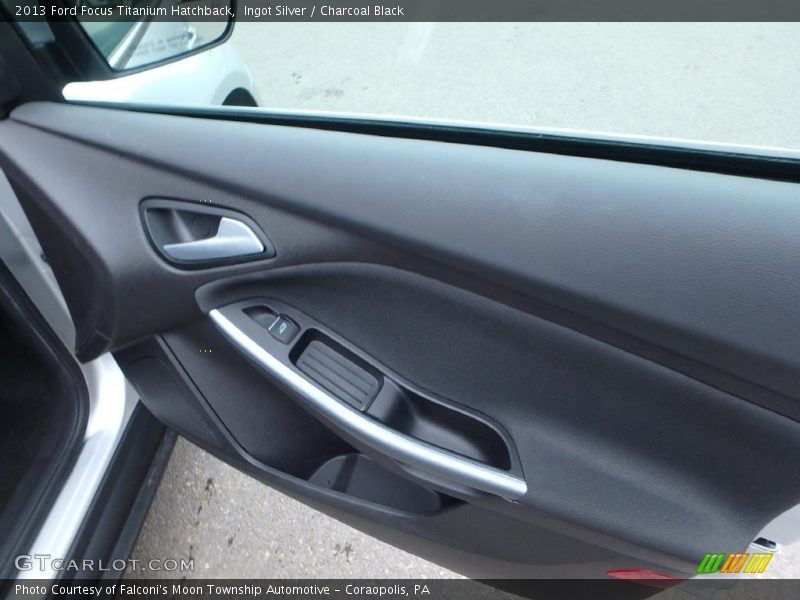 Ingot Silver / Charcoal Black 2013 Ford Focus Titanium Hatchback
