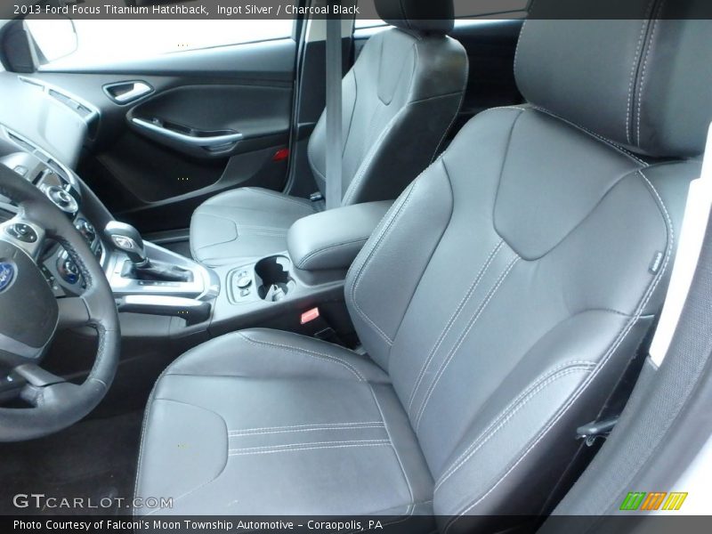 Ingot Silver / Charcoal Black 2013 Ford Focus Titanium Hatchback