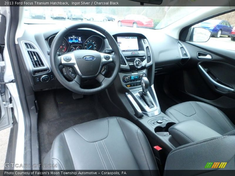 Ingot Silver / Charcoal Black 2013 Ford Focus Titanium Hatchback