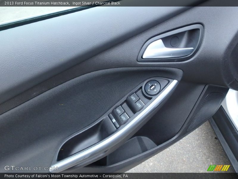 Ingot Silver / Charcoal Black 2013 Ford Focus Titanium Hatchback