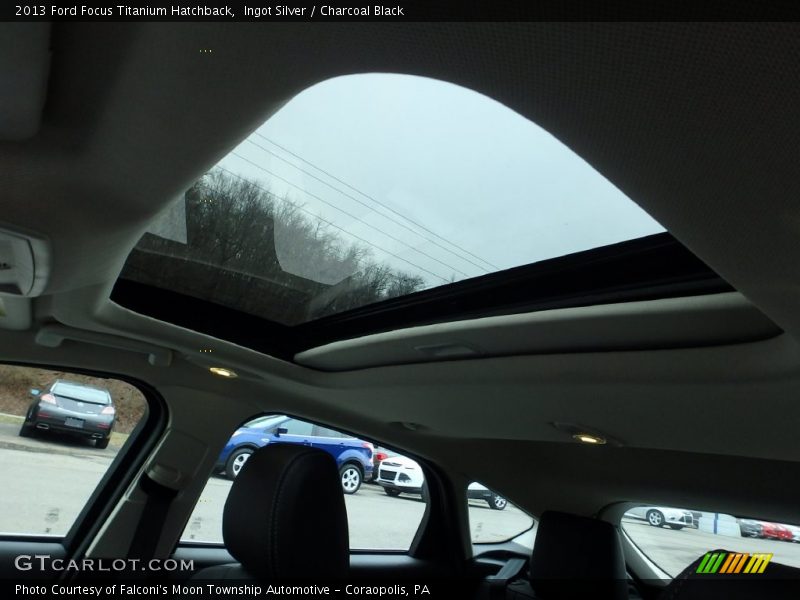 Ingot Silver / Charcoal Black 2013 Ford Focus Titanium Hatchback