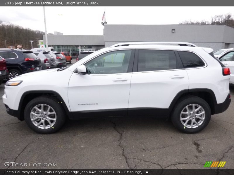 Bright White / Black 2016 Jeep Cherokee Latitude 4x4