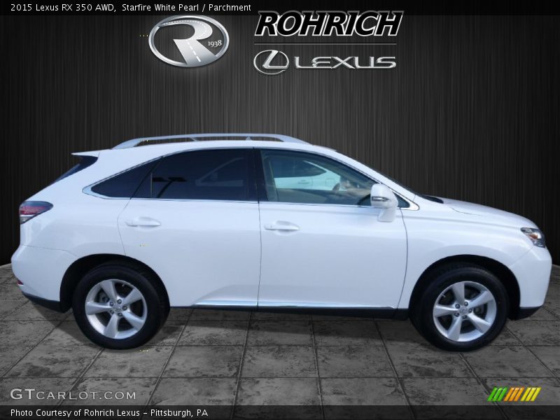 Starfire White Pearl / Parchment 2015 Lexus RX 350 AWD
