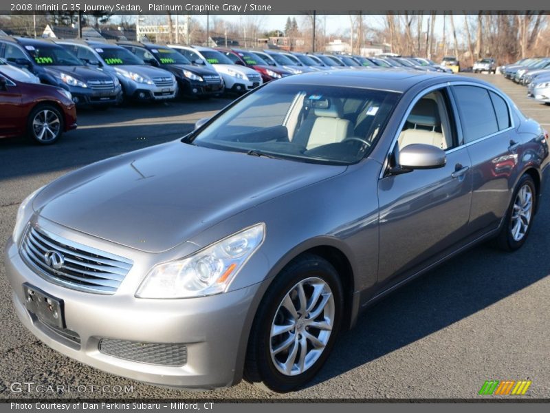 Platinum Graphite Gray / Stone 2008 Infiniti G 35 Journey Sedan