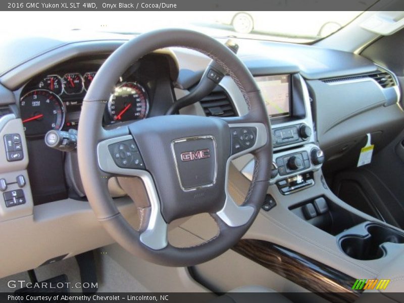 Onyx Black / Cocoa/Dune 2016 GMC Yukon XL SLT 4WD