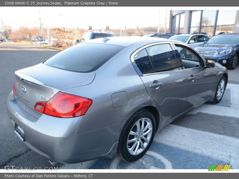 Platinum Graphite Gray / Stone 2008 Infiniti G 35 Journey Sedan