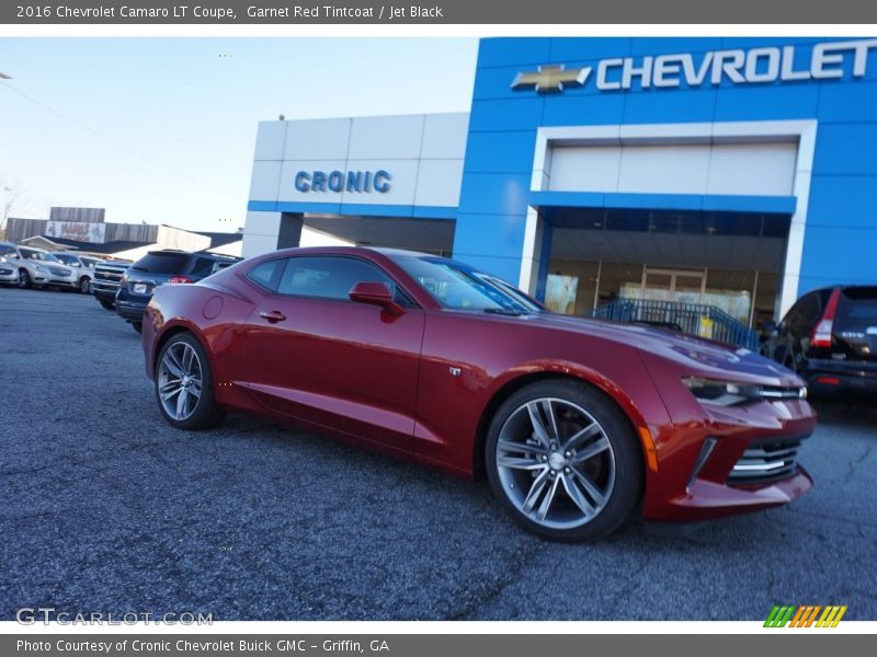 Garnet Red Tintcoat / Jet Black 2016 Chevrolet Camaro LT Coupe