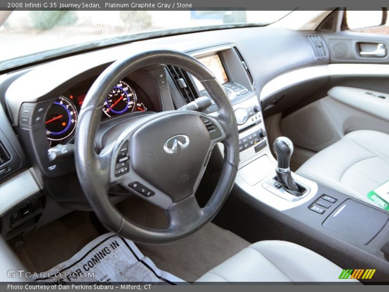 Platinum Graphite Gray / Stone 2008 Infiniti G 35 Journey Sedan
