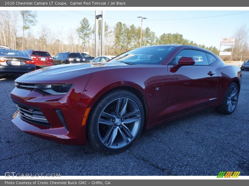 Garnet Red Tintcoat / Jet Black 2016 Chevrolet Camaro LT Coupe