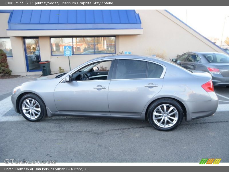 Platinum Graphite Gray / Stone 2008 Infiniti G 35 Journey Sedan
