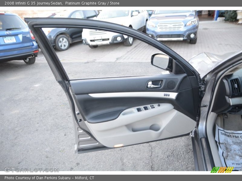 Platinum Graphite Gray / Stone 2008 Infiniti G 35 Journey Sedan