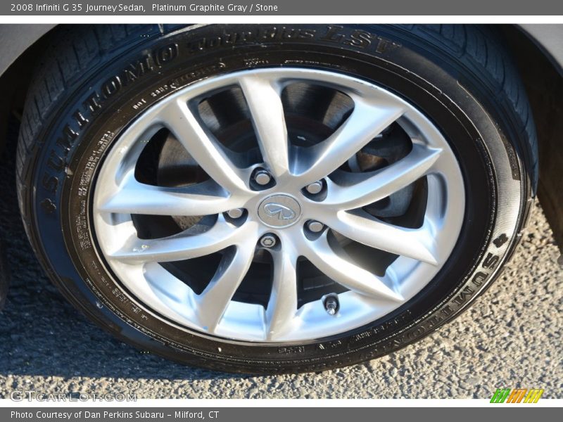 Platinum Graphite Gray / Stone 2008 Infiniti G 35 Journey Sedan