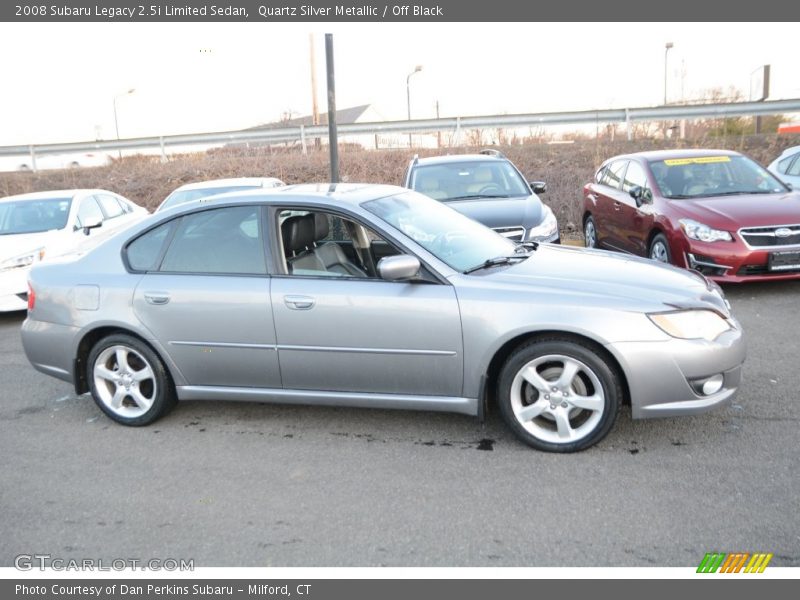 Quartz Silver Metallic / Off Black 2008 Subaru Legacy 2.5i Limited Sedan