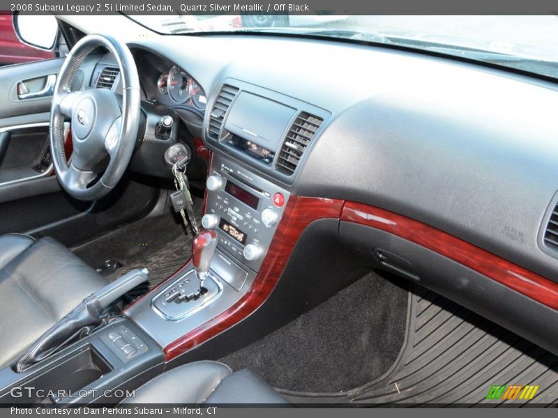 Quartz Silver Metallic / Off Black 2008 Subaru Legacy 2.5i Limited Sedan
