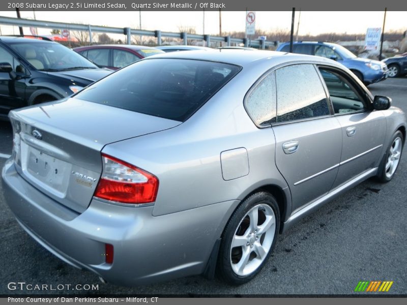 Quartz Silver Metallic / Off Black 2008 Subaru Legacy 2.5i Limited Sedan