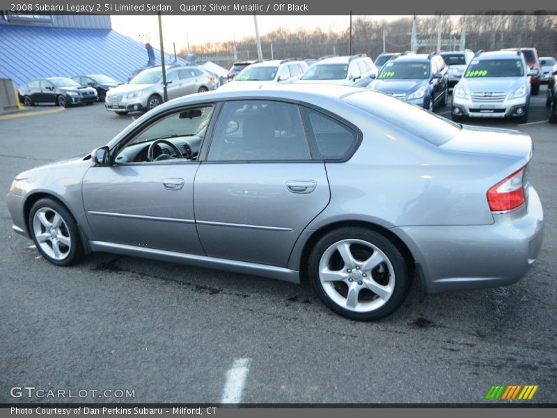Quartz Silver Metallic / Off Black 2008 Subaru Legacy 2.5i Limited Sedan