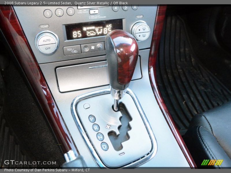 Quartz Silver Metallic / Off Black 2008 Subaru Legacy 2.5i Limited Sedan