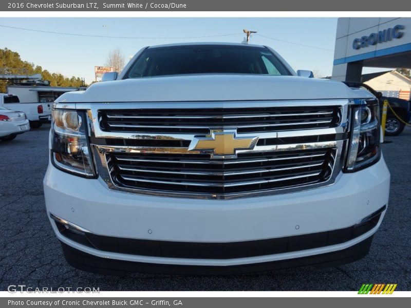 Summit White / Cocoa/Dune 2016 Chevrolet Suburban LTZ