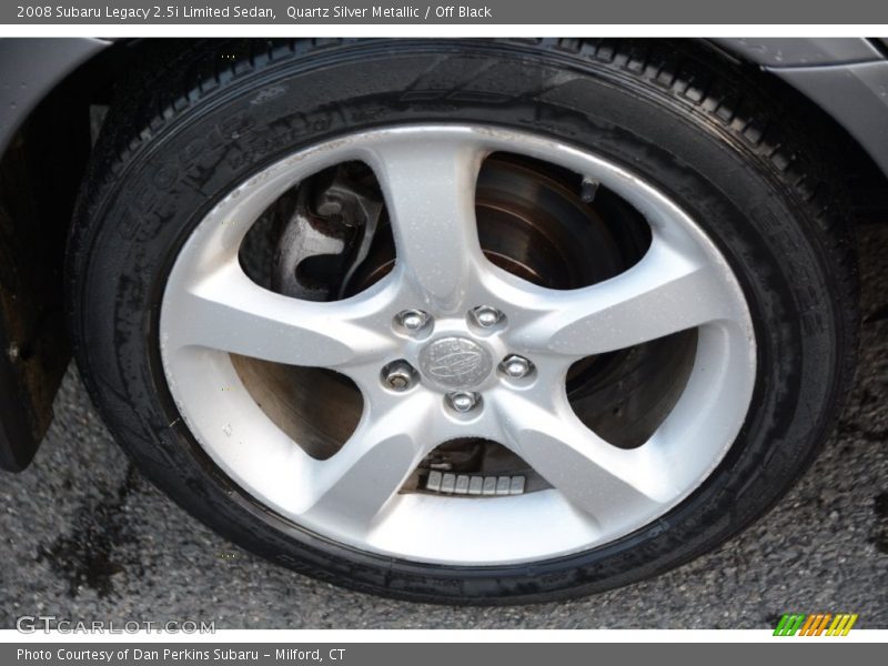 Quartz Silver Metallic / Off Black 2008 Subaru Legacy 2.5i Limited Sedan