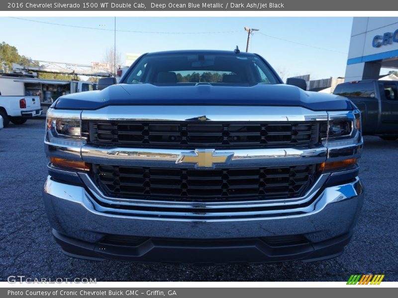 Deep Ocean Blue Metallic / Dark Ash/Jet Black 2016 Chevrolet Silverado 1500 WT Double Cab