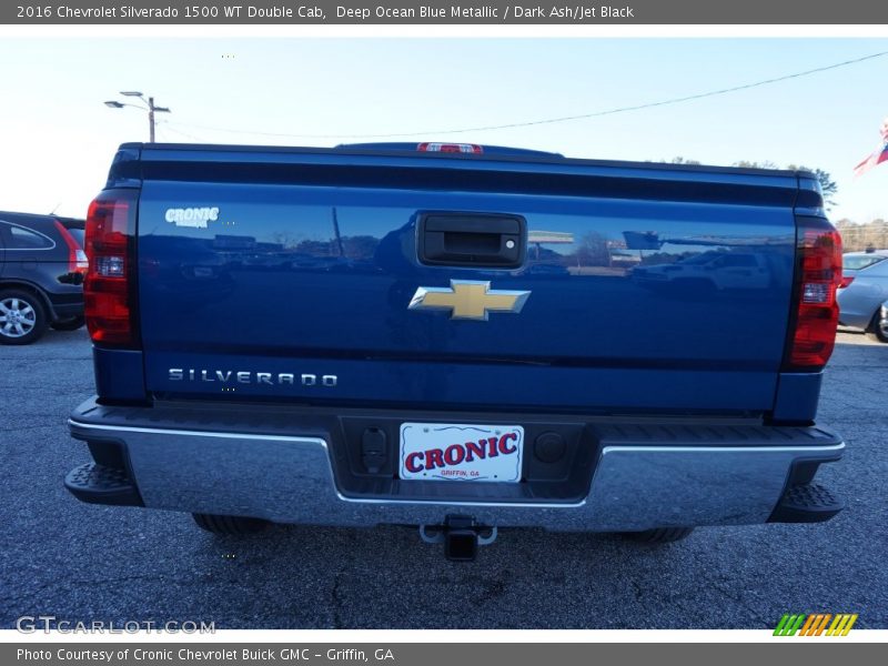 Deep Ocean Blue Metallic / Dark Ash/Jet Black 2016 Chevrolet Silverado 1500 WT Double Cab