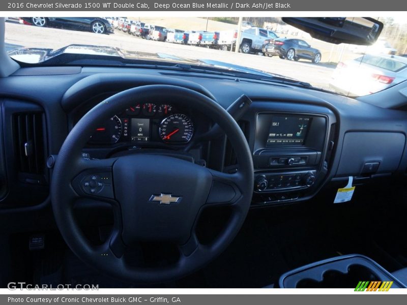 Deep Ocean Blue Metallic / Dark Ash/Jet Black 2016 Chevrolet Silverado 1500 WT Double Cab