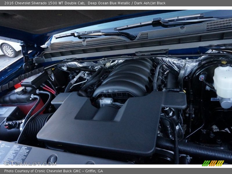 Deep Ocean Blue Metallic / Dark Ash/Jet Black 2016 Chevrolet Silverado 1500 WT Double Cab