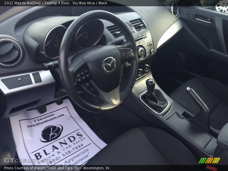 Sky Blue Mica / Black 2012 Mazda MAZDA3 i Touring 4 Door