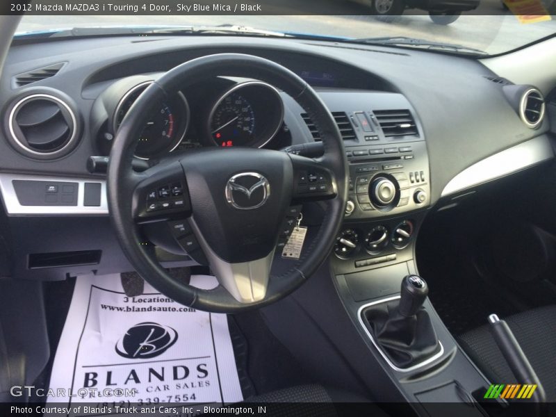 Sky Blue Mica / Black 2012 Mazda MAZDA3 i Touring 4 Door