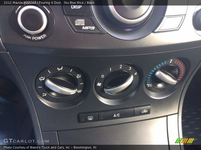 Sky Blue Mica / Black 2012 Mazda MAZDA3 i Touring 4 Door