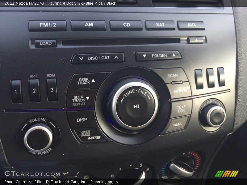 Sky Blue Mica / Black 2012 Mazda MAZDA3 i Touring 4 Door