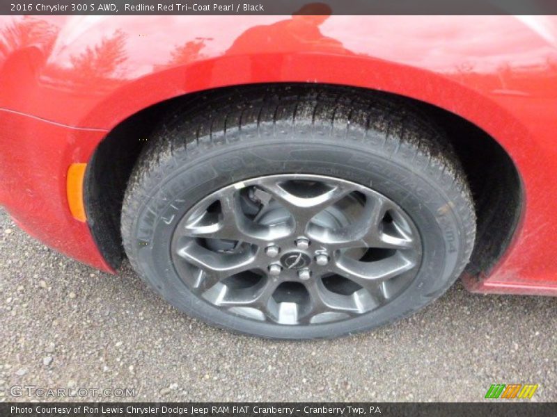Redline Red Tri-Coat Pearl / Black 2016 Chrysler 300 S AWD