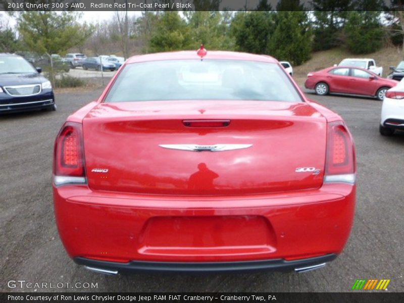 Redline Red Tri-Coat Pearl / Black 2016 Chrysler 300 S AWD