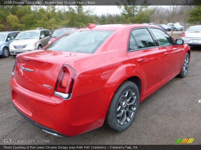 Redline Red Tri-Coat Pearl / Black 2016 Chrysler 300 S AWD