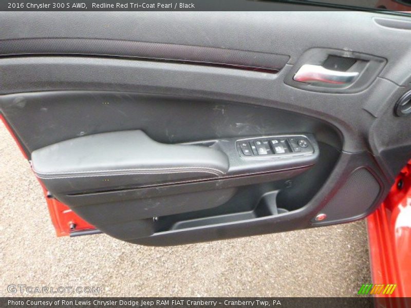 Redline Red Tri-Coat Pearl / Black 2016 Chrysler 300 S AWD