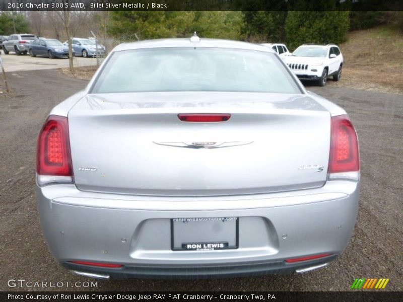 Billet Silver Metallic / Black 2016 Chrysler 300 S AWD