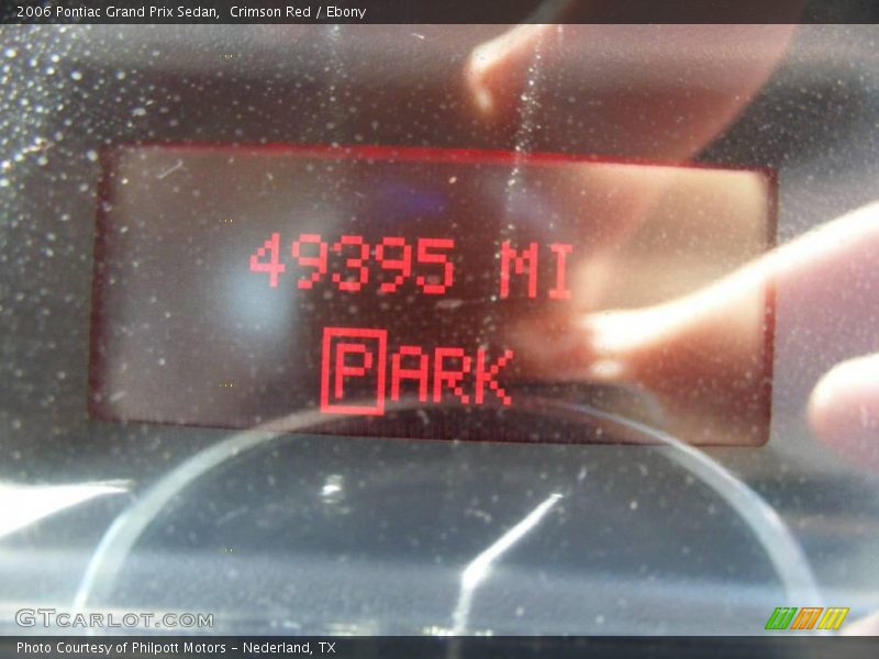 Crimson Red / Ebony 2006 Pontiac Grand Prix Sedan