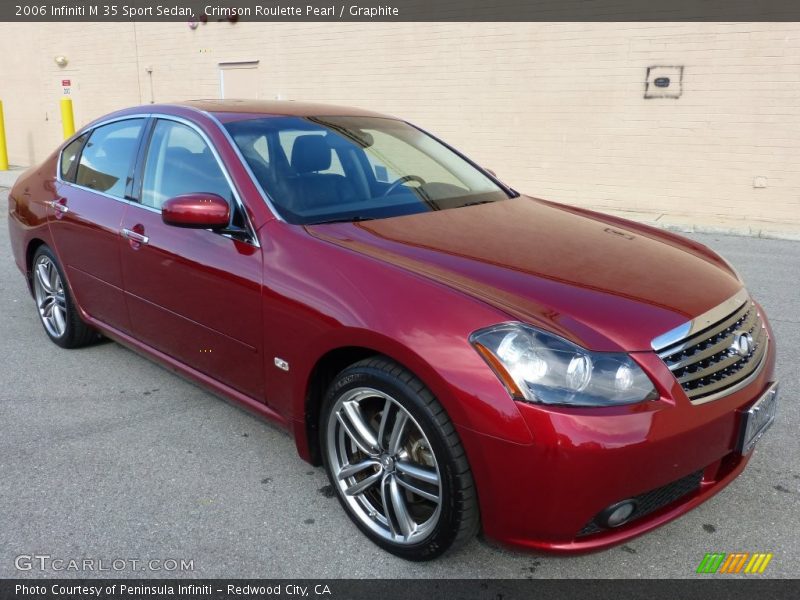 Crimson Roulette Pearl / Graphite 2006 Infiniti M 35 Sport Sedan