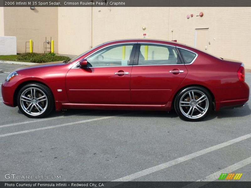 Crimson Roulette Pearl / Graphite 2006 Infiniti M 35 Sport Sedan