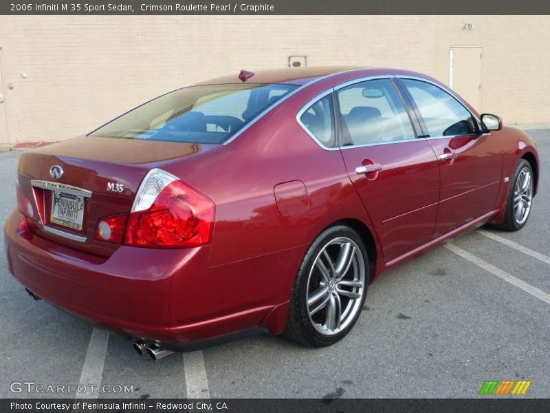 Crimson Roulette Pearl / Graphite 2006 Infiniti M 35 Sport Sedan