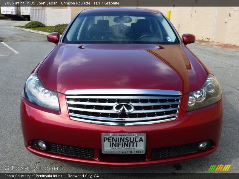 Crimson Roulette Pearl / Graphite 2006 Infiniti M 35 Sport Sedan