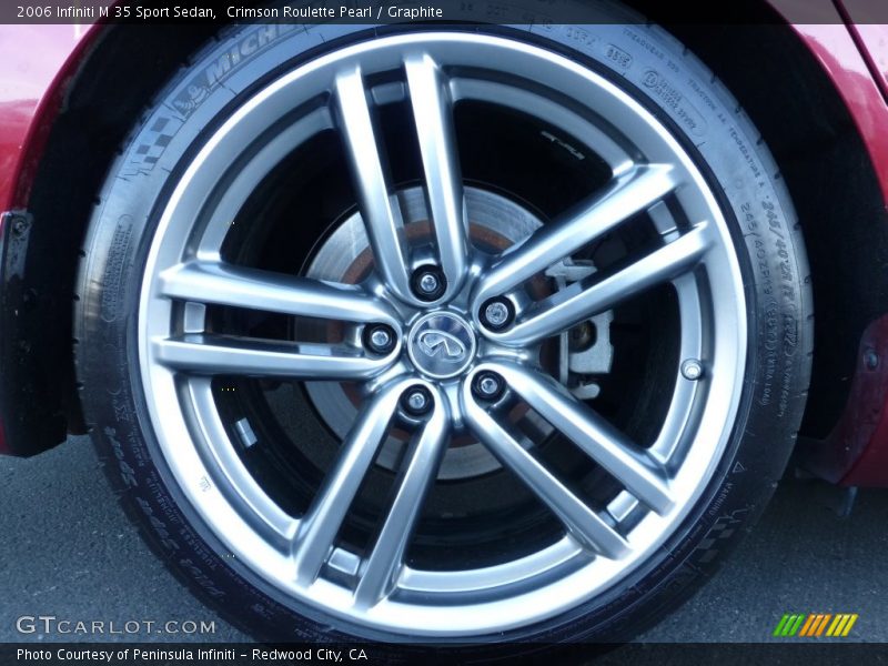 Crimson Roulette Pearl / Graphite 2006 Infiniti M 35 Sport Sedan
