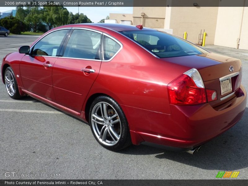 Crimson Roulette Pearl / Graphite 2006 Infiniti M 35 Sport Sedan