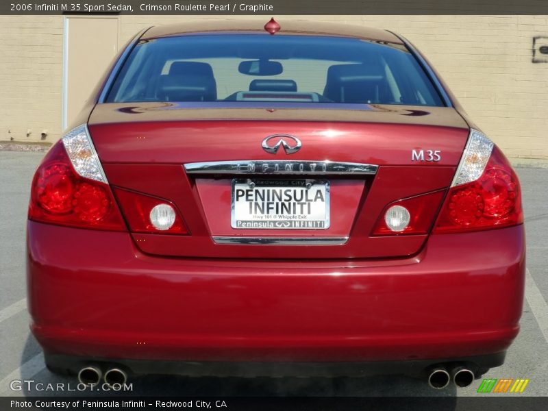 Crimson Roulette Pearl / Graphite 2006 Infiniti M 35 Sport Sedan