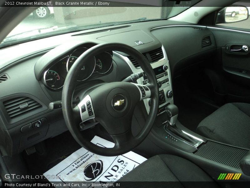 Black Granite Metallic / Ebony 2012 Chevrolet Malibu LT