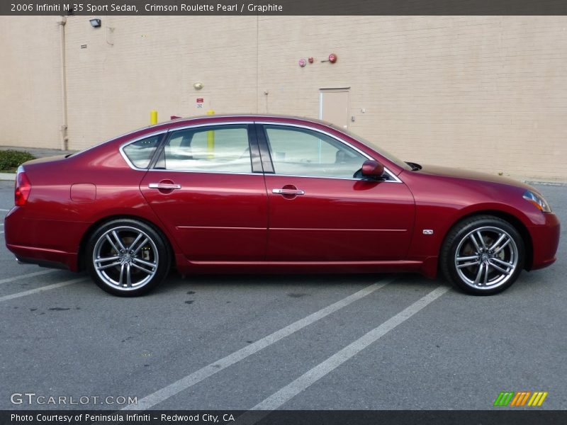 Crimson Roulette Pearl / Graphite 2006 Infiniti M 35 Sport Sedan